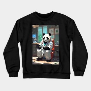 Cute doctor panda Crewneck Sweatshirt